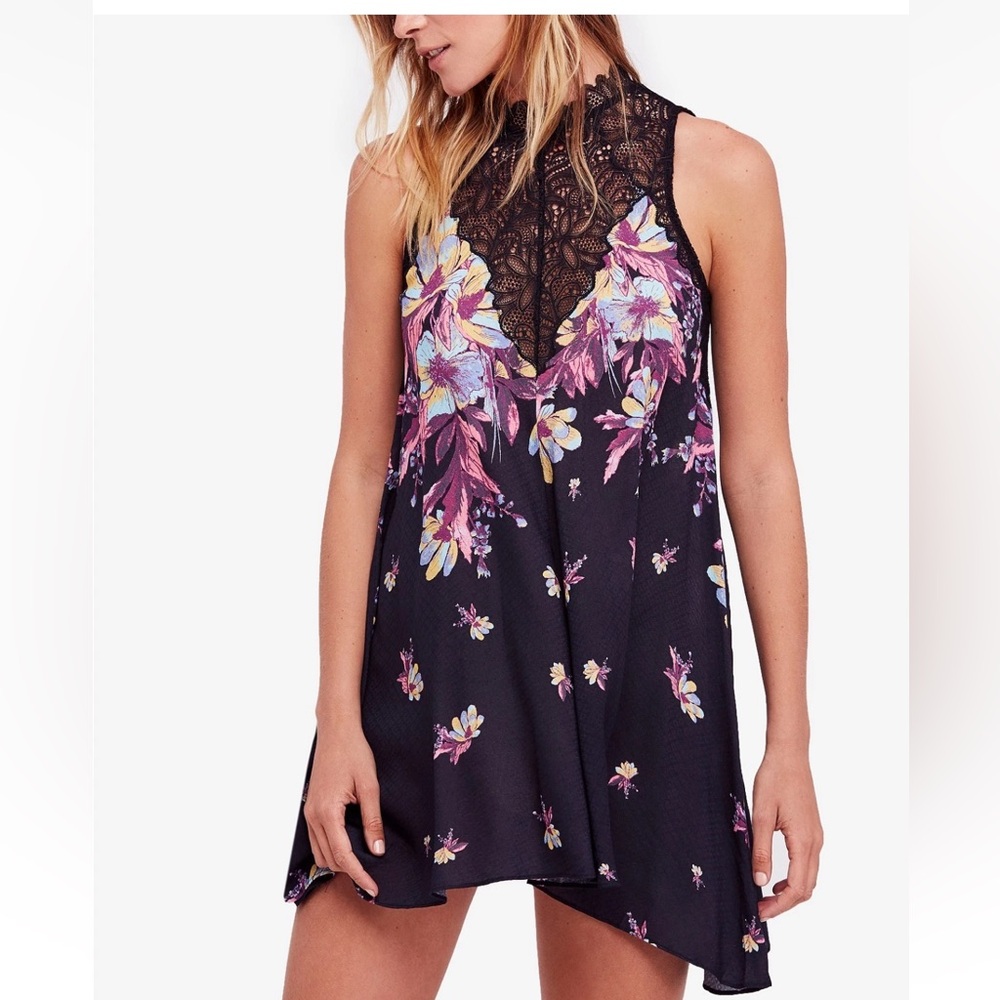NWT new Marsha swing lace mini dress keep it simple free people v neck small